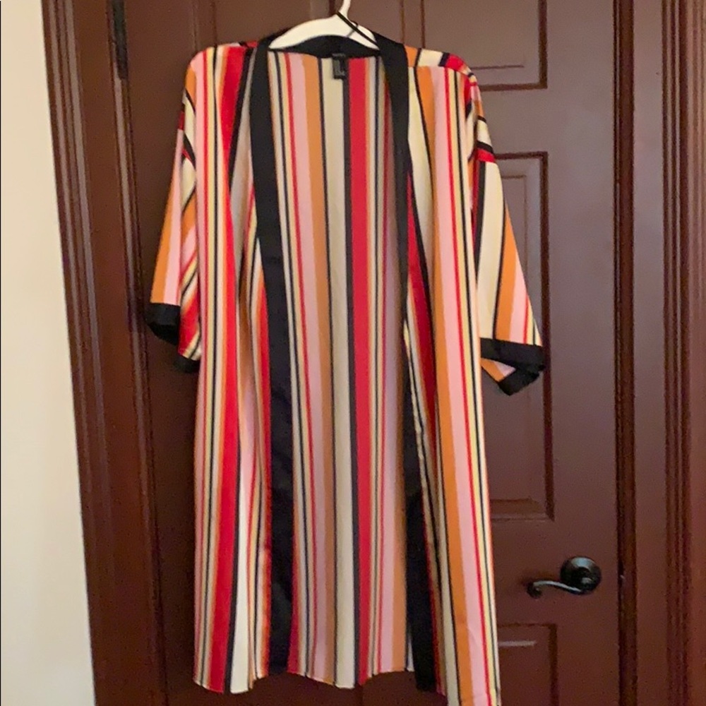 Never worn beautiful silk material cardigan